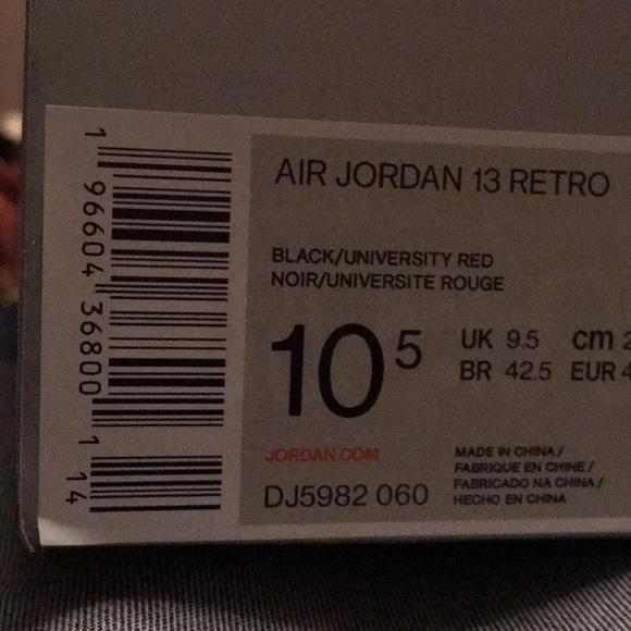 Men’s Jordan 13 Black Flint size 10.5 - Picture 9 of 9